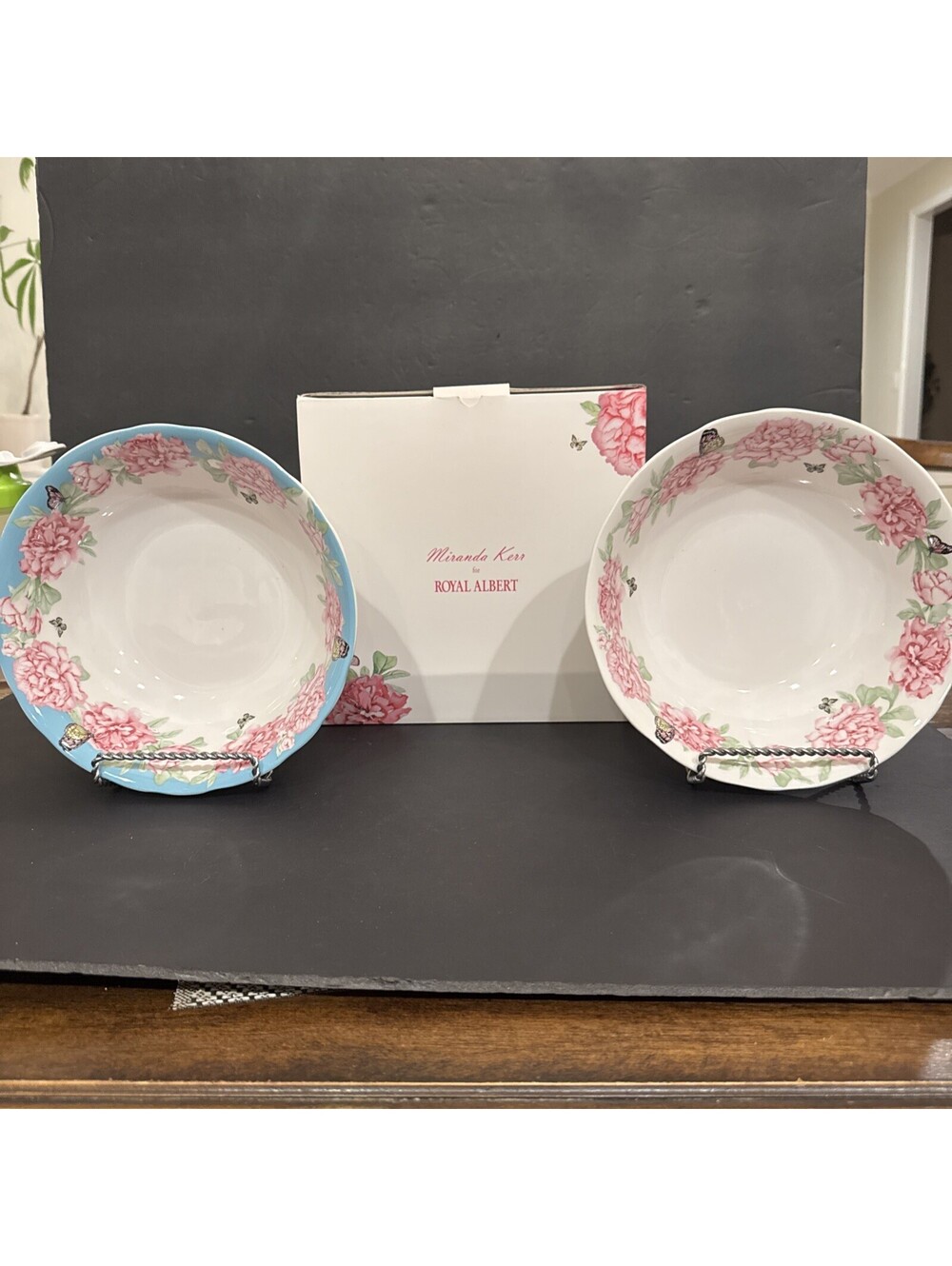 New Royal Albert Miranda Kerr (4) Everyday Friendship Pasta Bowls 9” Wide